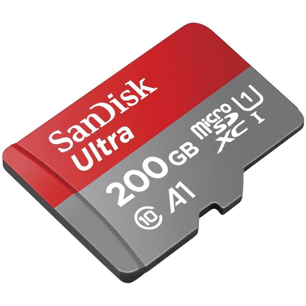 MicroSDXC Ultra da 200 GB UHS I C10-100MB / s lettura + Adattatore - Foto 3