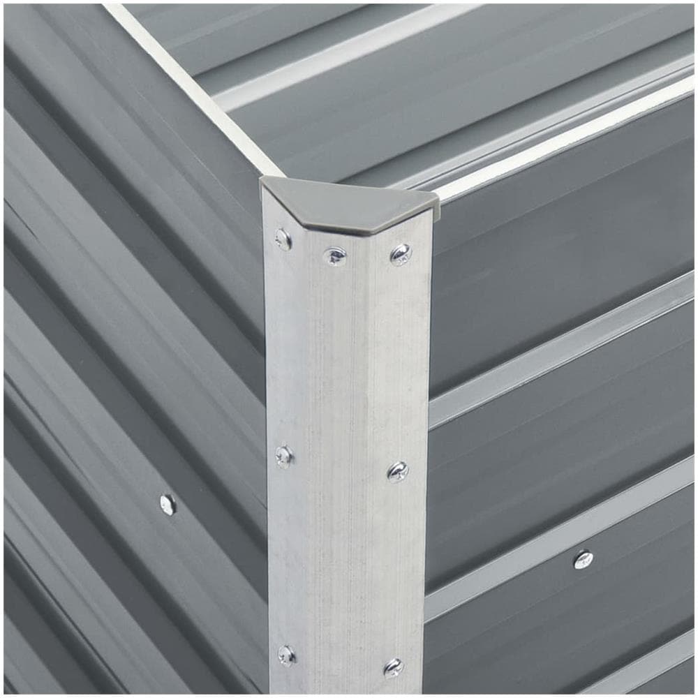 Fioriera Per Giardino In Acciaio Zincato 240x40x45 Cm Grigio - Foto 2