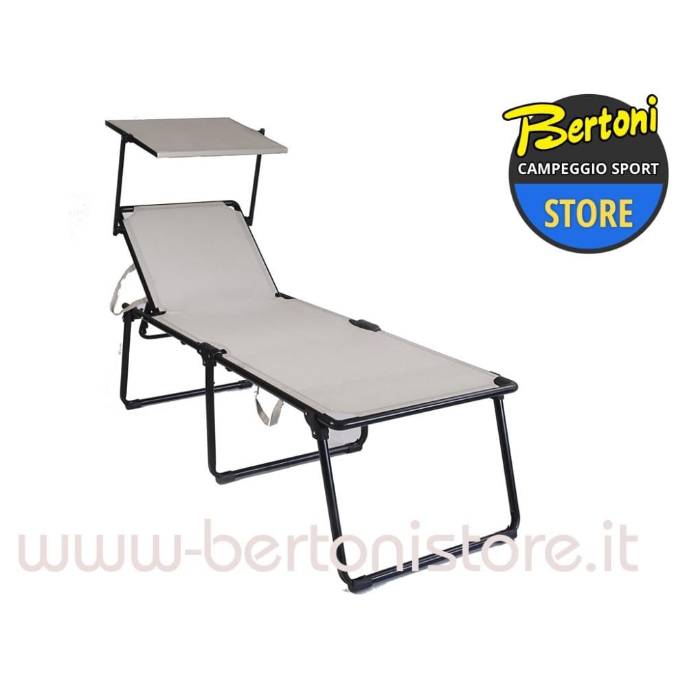 Lettino Pieghevole Mykonos Textilene Grigio - Foto 2