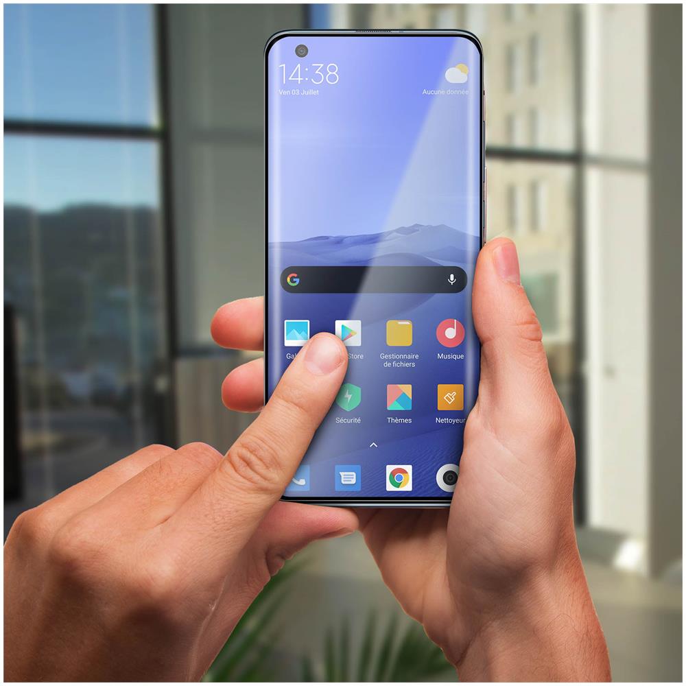 Vetro Temperato Xiaomi Mi 10 / 10 Pro Bordi Curvi Full Antiurto Contorno Nero - Foto 2