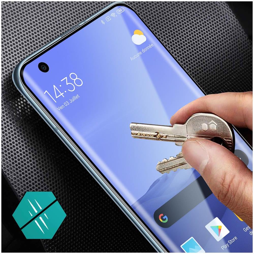 Vetro Temperato Xiaomi Mi 10 / 10 Pro Bordi Curvi Full Antiurto Contorno Nero - Foto 5