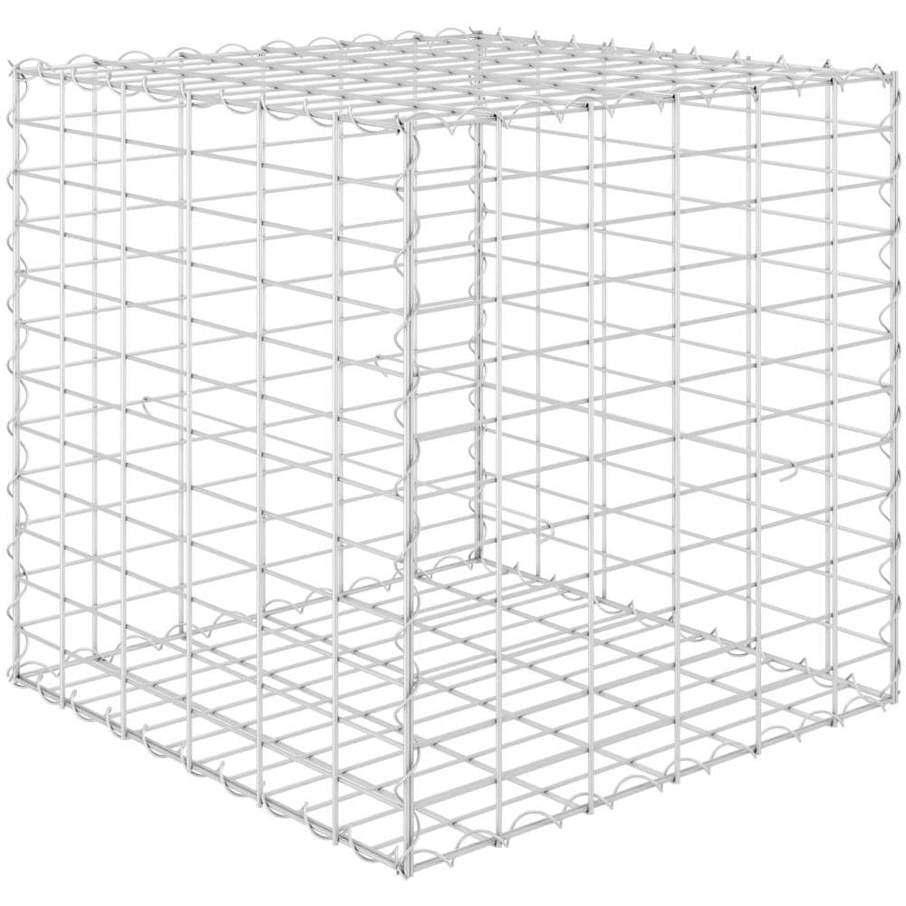 Gabbione Letto Rialzato A Cubo In Filo Di Acciaio 60x60x60 Cm - Foto 2