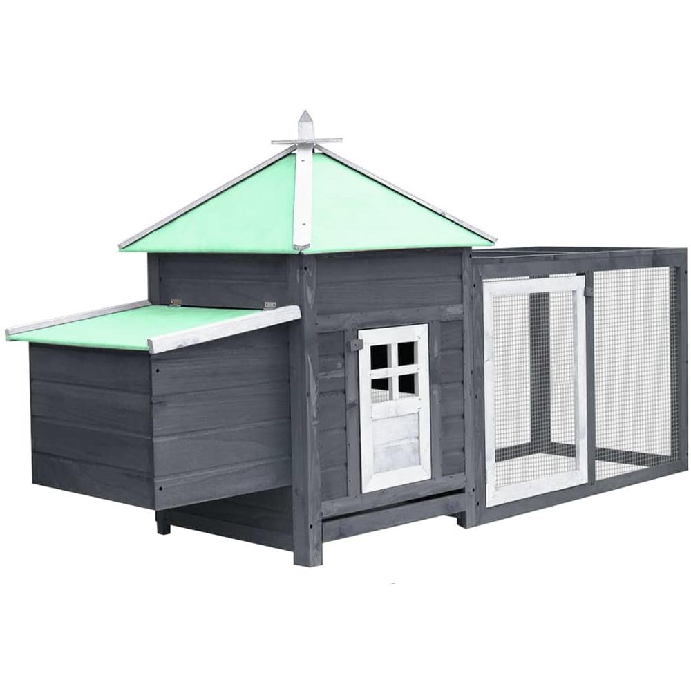 Conigliera Grigia 310x70x87 cm in Legno Massello di Pino e Abete - Foto 1