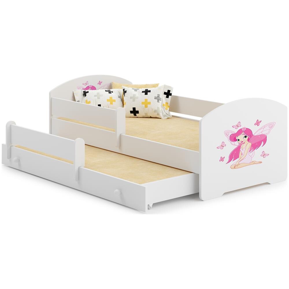 Luk Ii 160x80 Letto Matrimoniale Per Bambini Girl With Wings - Foto 1