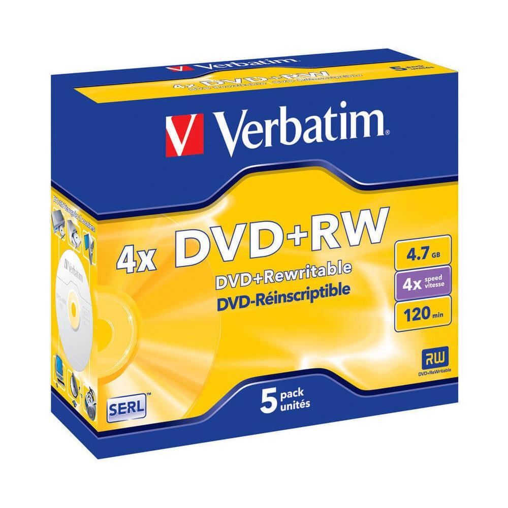 Dvd + Rw, 4x, 4,7 Gb / 120 Min, Custodia Da 5 Pezzi, Serl - Foto 6