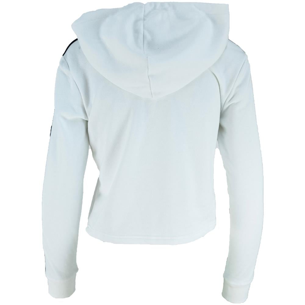 Felpa Da Donna Con Cappuccio Essentials 3-stripes Cropped Bianca Taglia Xl Codice Gm5574 - Foto 10