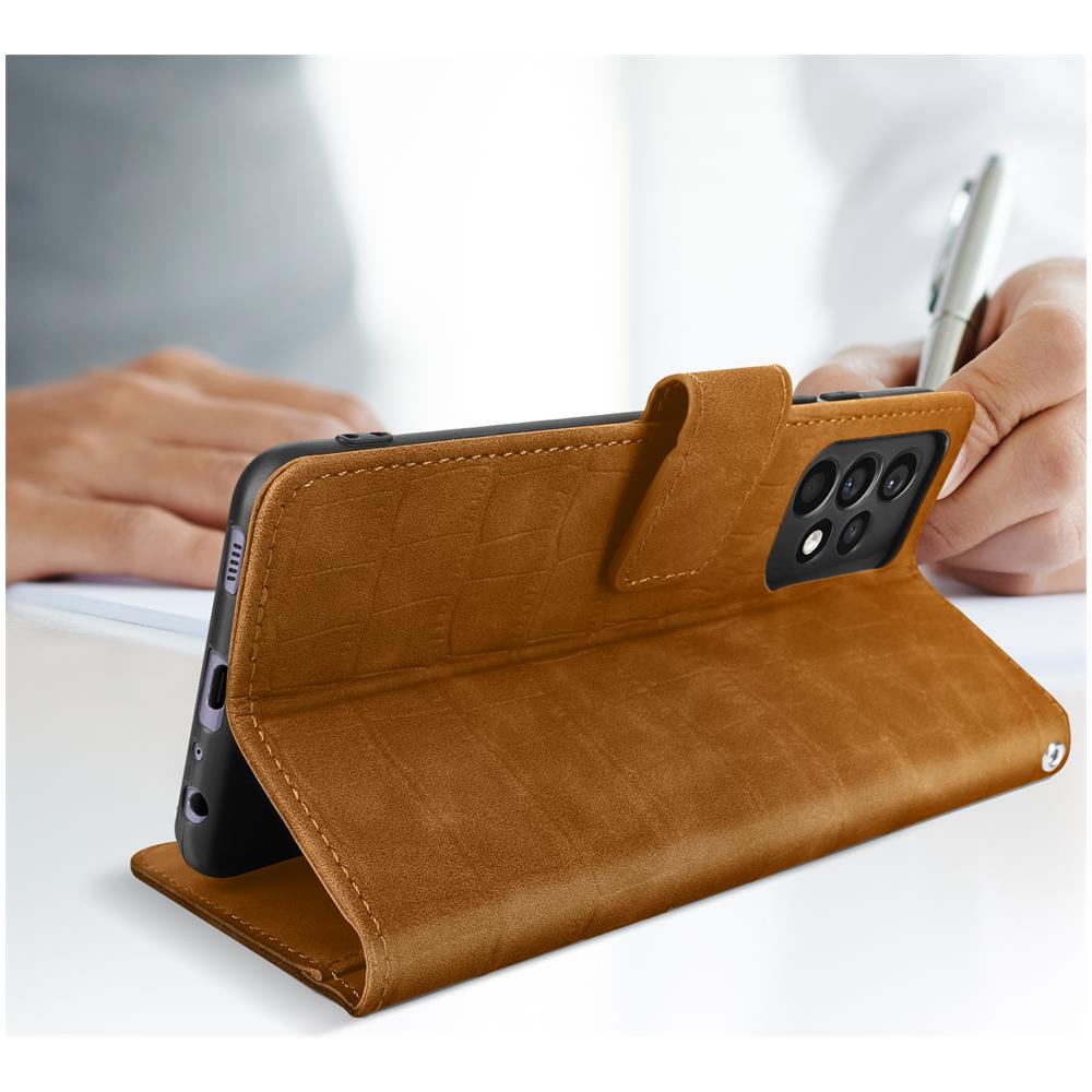 Custodia Samsung A72 Effetto Coccodrillo, Portafoglio, Supporto Video Camel - Foto 5