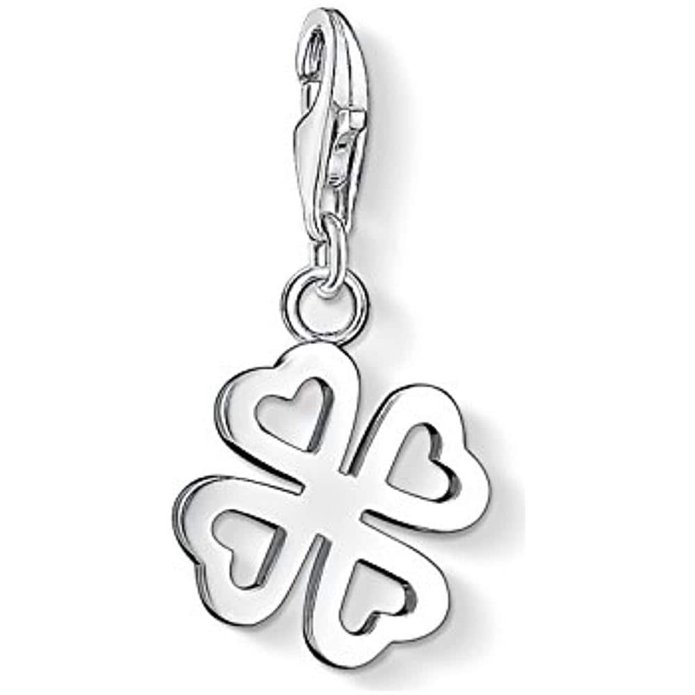 0790-001-12 - Ciondolo Da Donna, In Argento Sterling 925, Motivo: Quadrifoglio - Foto 1