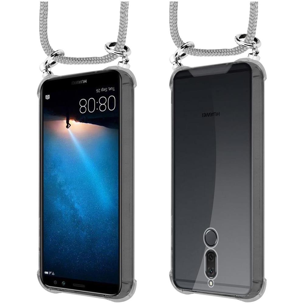 Catena Di Telefoni Cellulari Compatibile Con Huawei Mate 10 Lite In Grigio Argento - Coperchio Protettivo In Silicone Con Anelli D'argento, Cinturino In Corda E Custodia Staccabile - Foto 8