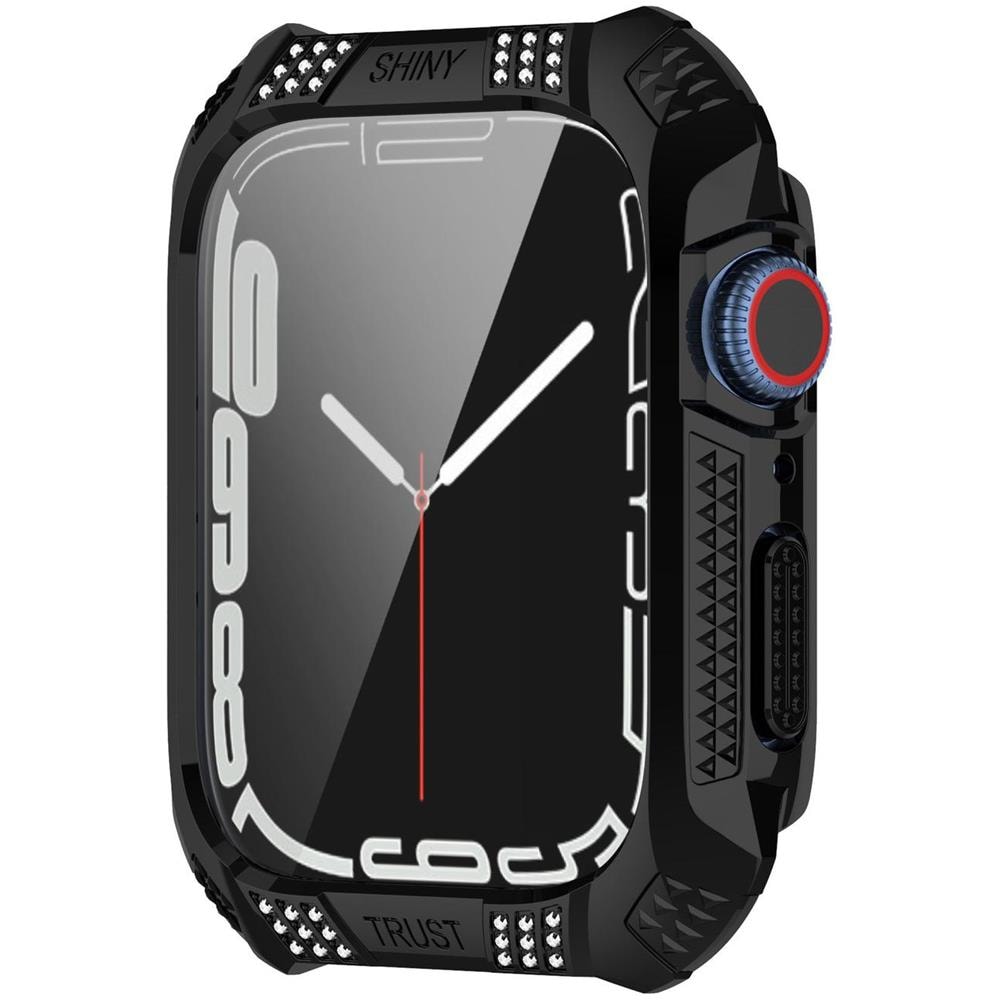 Apple Watch 7 Cassa Da 41 Mm Pc/vetro Temperato Nero Black - Foto 2