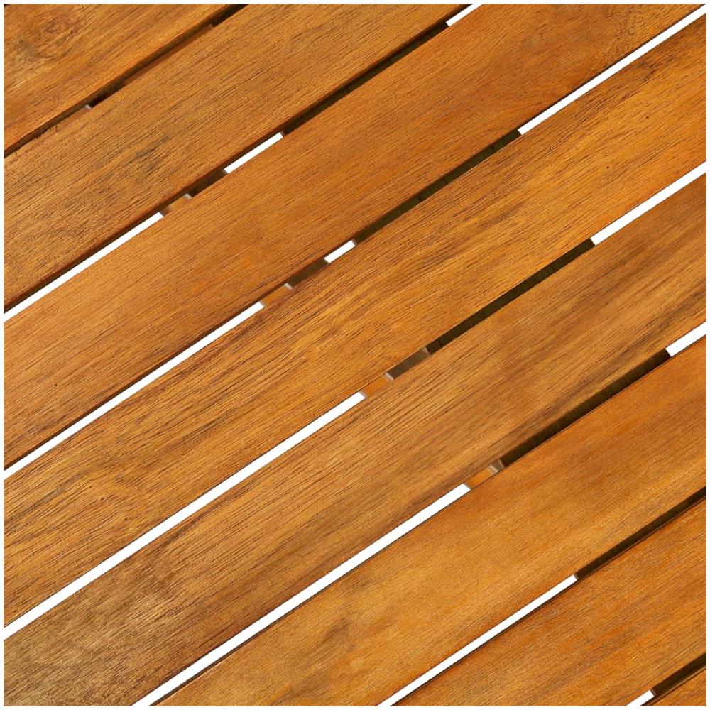 Set da Pranzo da Giardino 11 pz 220x90x75 cm Massello di Acacia - Foto 3
