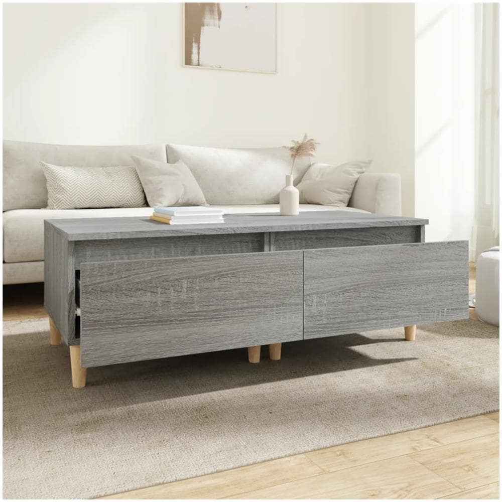 Tavolini 2pz Grigio Sonoma 50x46x35 Cm In Legno Multistrato - Foto 3