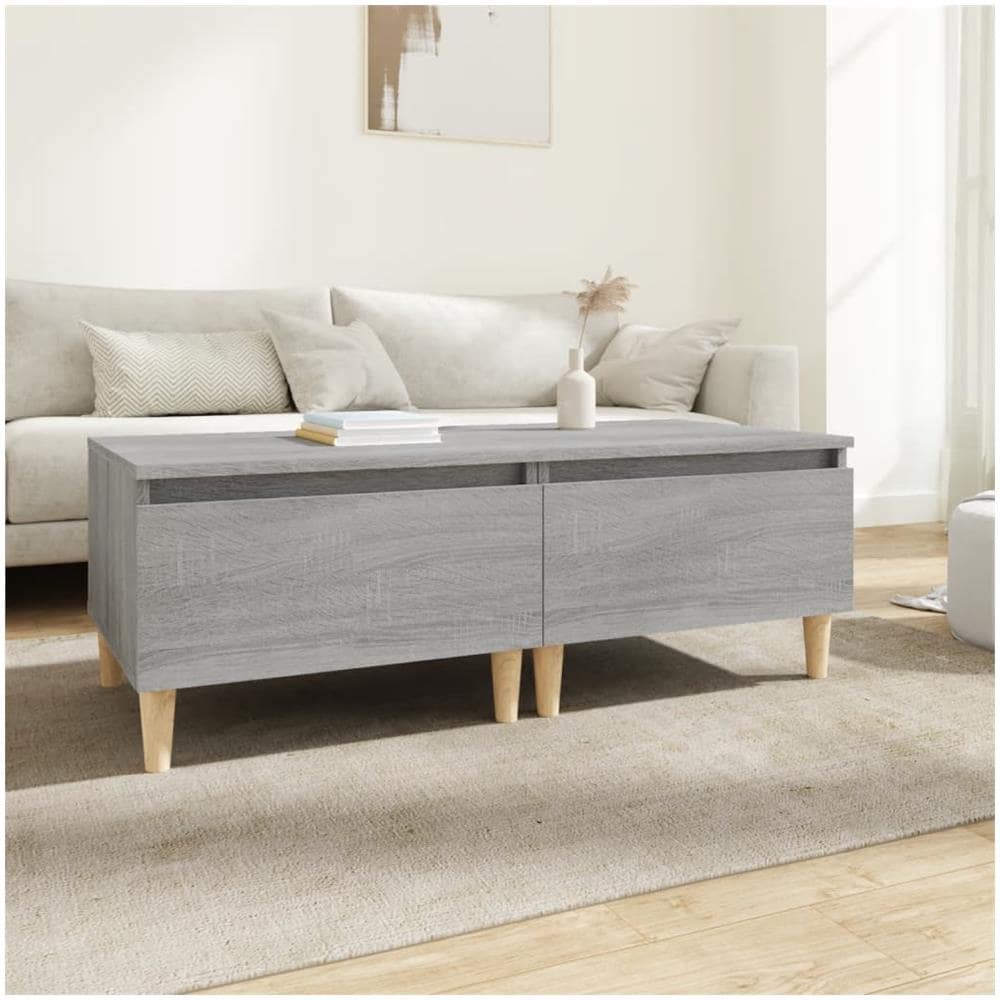 Tavolini 2pz Grigio Sonoma 50x46x35 Cm In Legno Multistrato - Foto 1