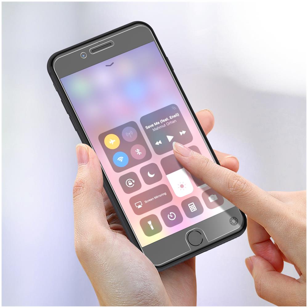 Doppia Protezione Per Iphone 8 Plus 360° Anti Impronte Digitali, Trasparente - Foto 2