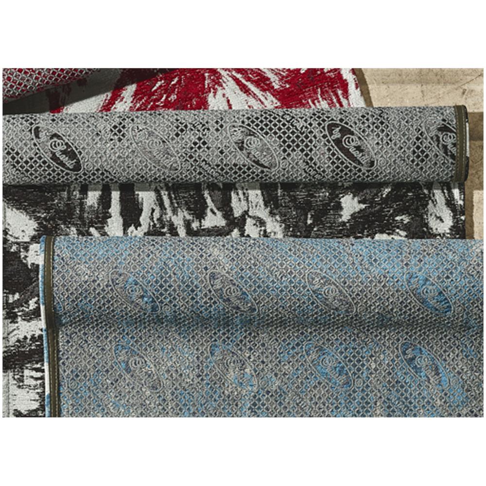 Tappeto Salotto Velour Antiscivolo Dis Fior Di Loto Colore Nero Suardi 140x200 Nero - Foto 4