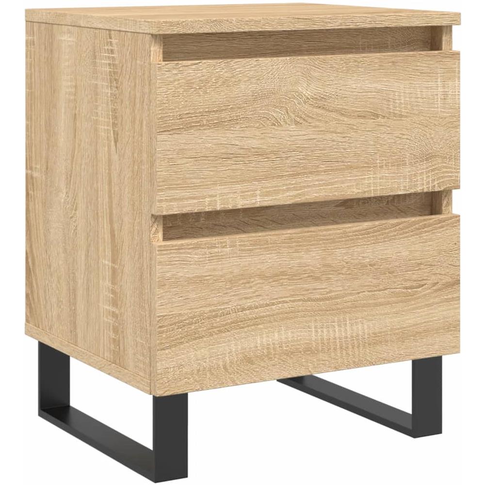 Comodino Rovere Sonoma 40x35x50 Cm In Legno Multistrato - Foto 2