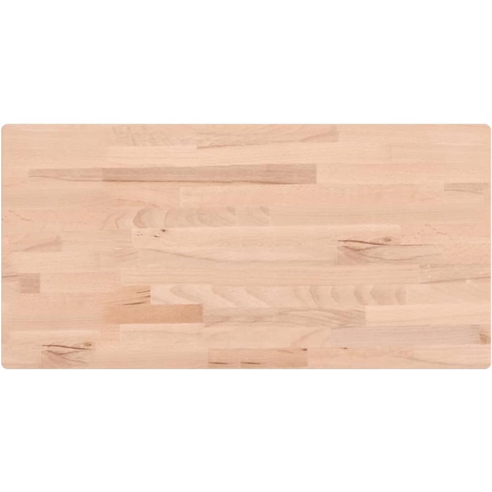 Piano Bagno 100x50x1,5 Cm In Legno Massello Di Faggio - Foto 1