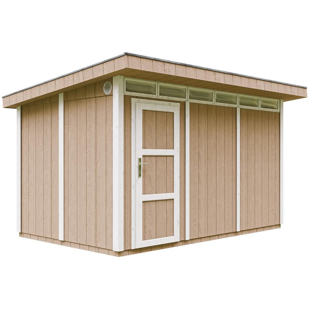 Casetta da giardino con pannelli in legno Lp Smartside 8,7 m² con pavimento e piastrelle bituminose - L161x294x239 cm - M904 - Terra Marrone - Foto 1