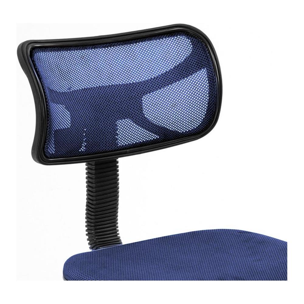 Sedia Girevole 5 Ruote Ufficio Cameretta Scrivania Schienale Ergonomico Blu - Foto 2