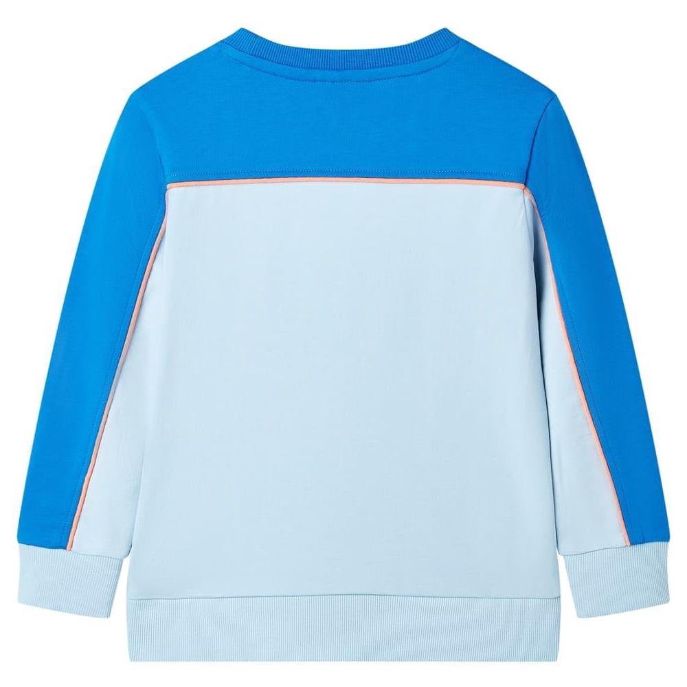 Felpa da Bambino Blu Brillante e Azzurro 128 - Foto 2