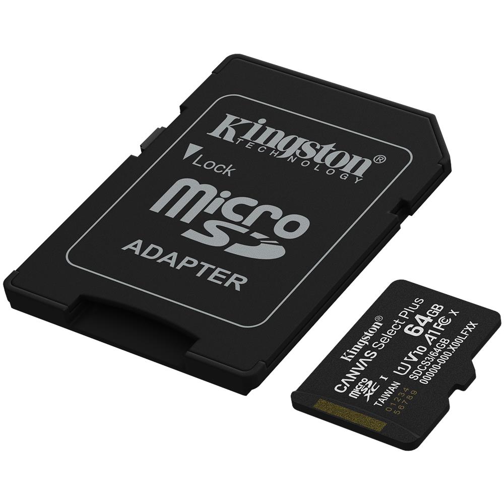 Technology 64GB microSDXC Canvas Select Plus Gen3 100MB /s A1 (Adattatore SD incluso) - Foto 2