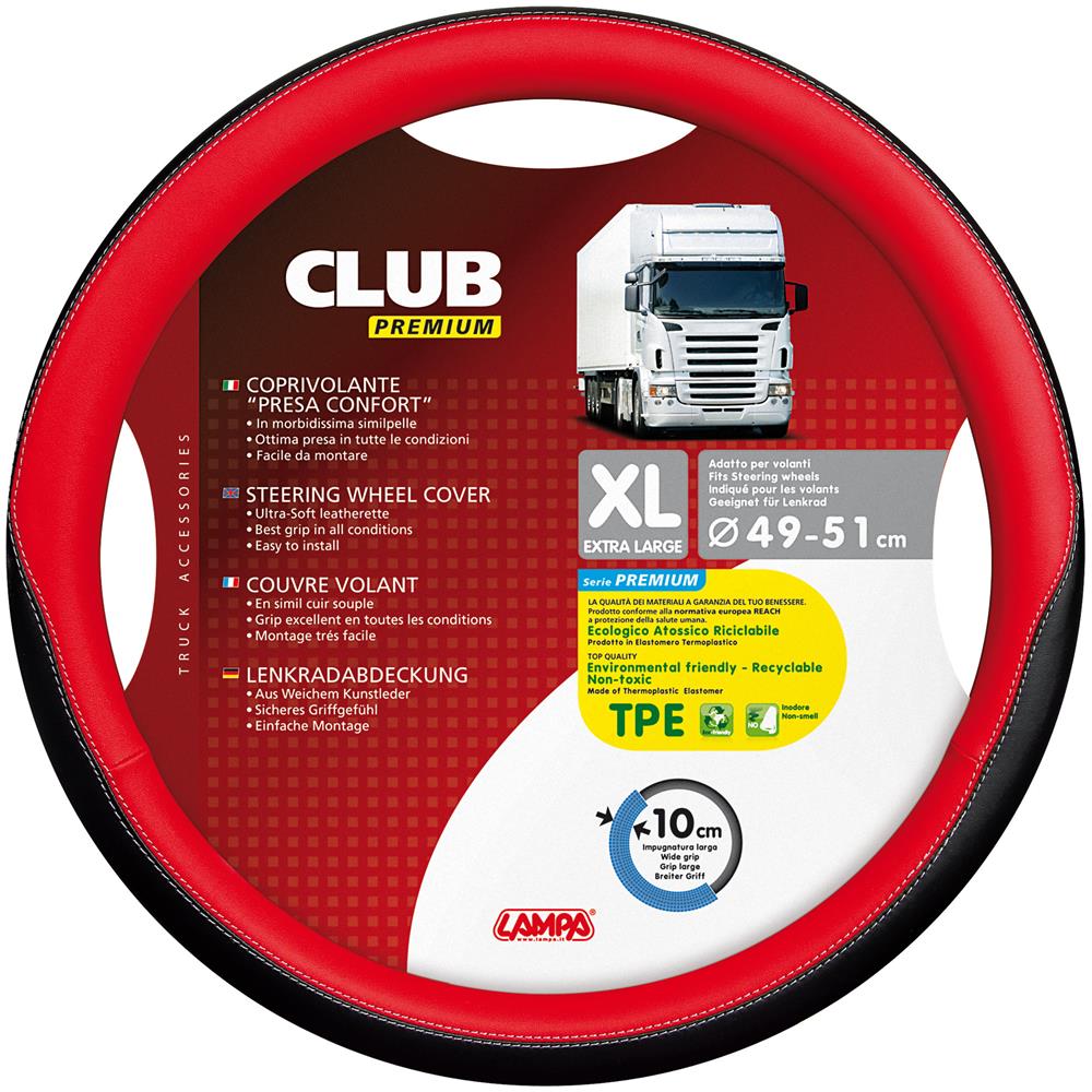 Coprivolante Club Premium Nero+rosso Xl 49/51 - Foto 4