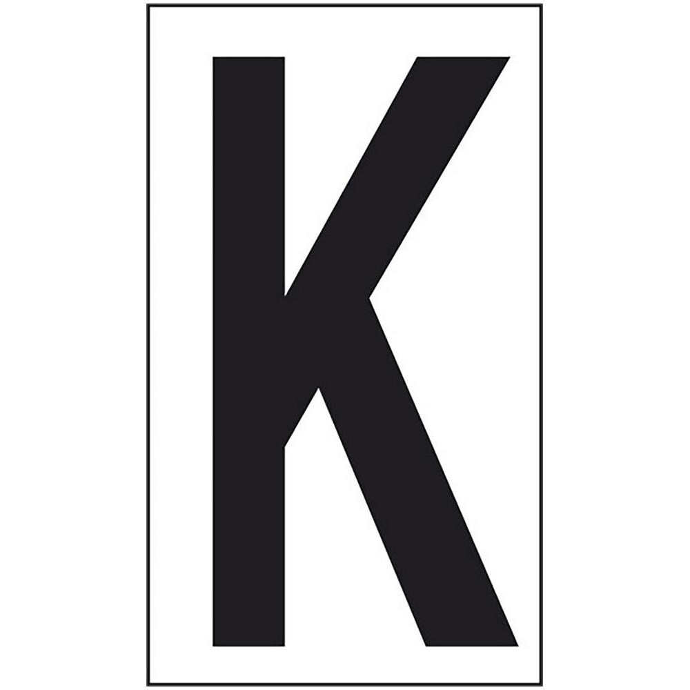 Adesivo Lettera K Abitazioni Uffici Luoghi Pubblici 10cmx5,6cm - Foto 2