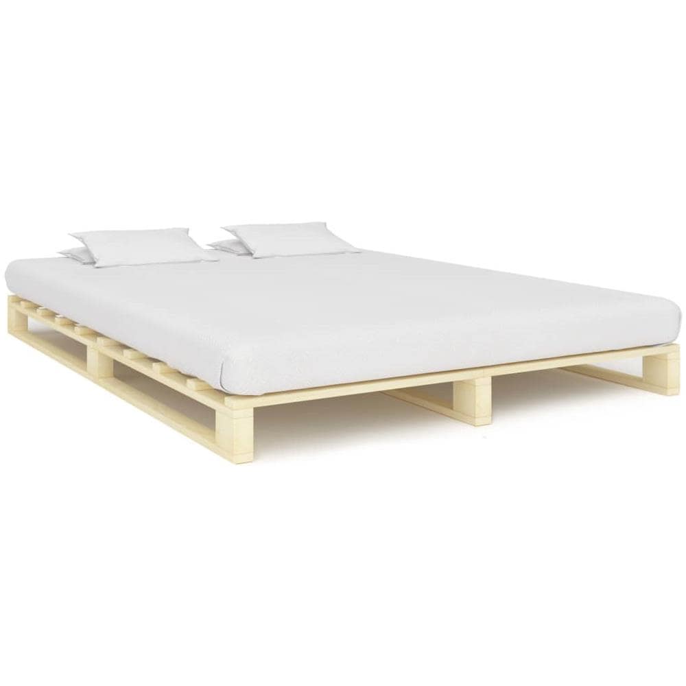 Giroletto In Pallet Di Legno Massello Di Pino 160x200 Cm - Foto 1