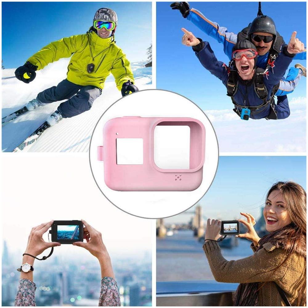 Custodia In Silicone E Accessori Per Gopro Hero 8 Black - Rosa - Foto 6