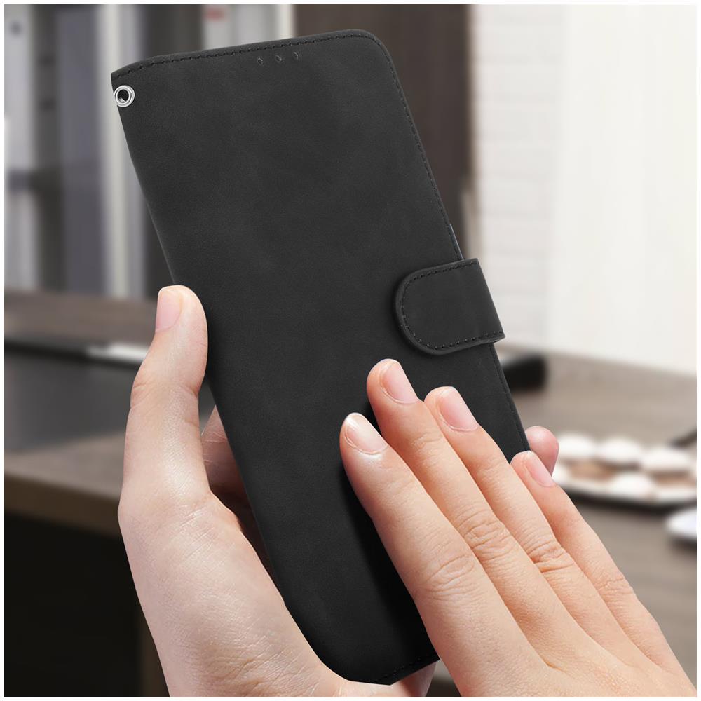 Custodia Zte Axon 20 Portafoglio Supporto Chiusura Magnetica Soft-touch Nera - Foto 5