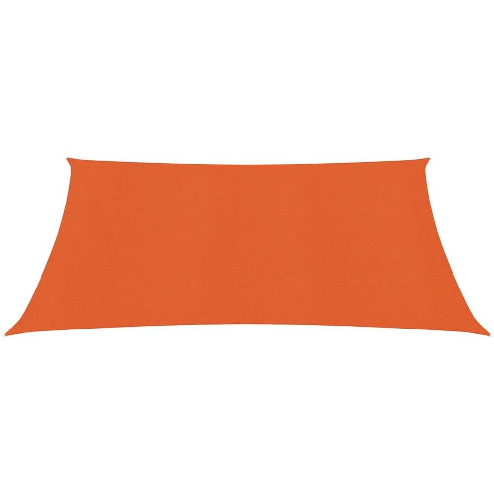 Vela Parasole 160 g / m² Arancione 3x3 m in HDPE - Foto 2
