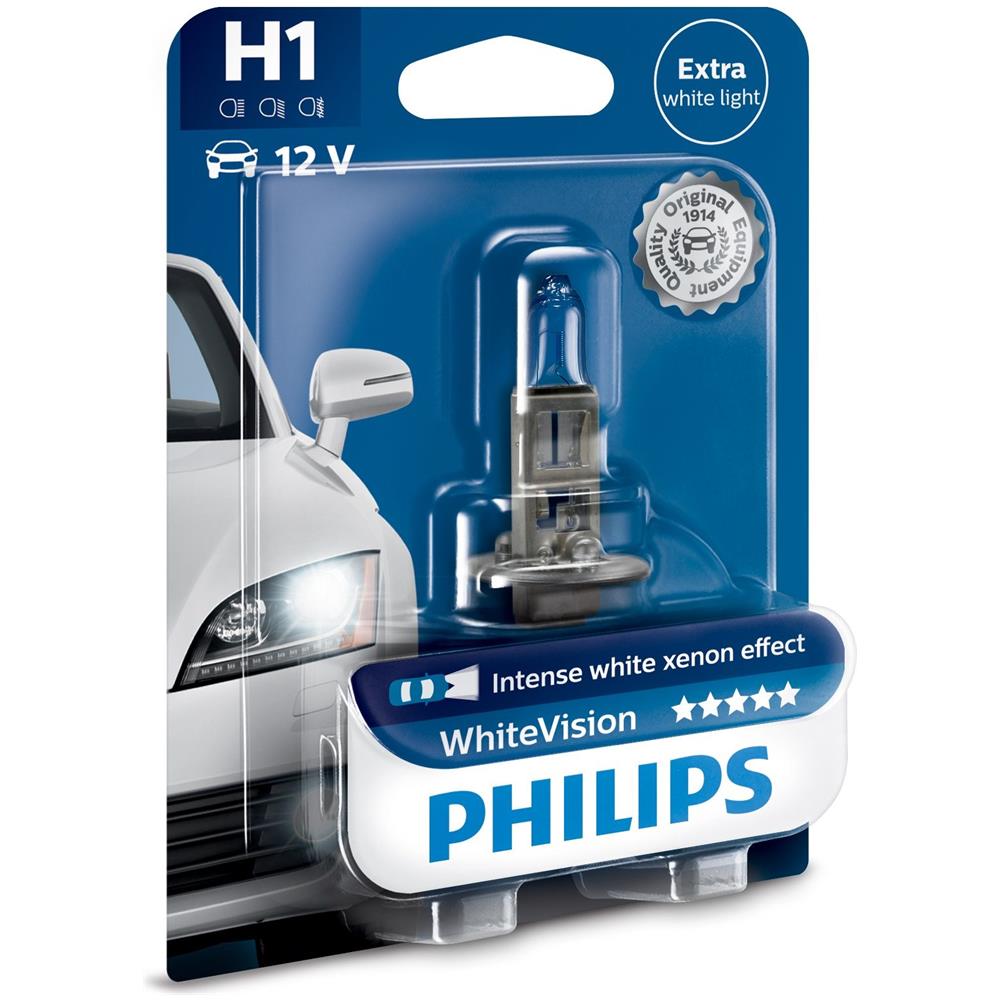 Luce bianca massima. Colore bianco brillante, luminosità massima. H1 12 V 55 W. - Foto 2