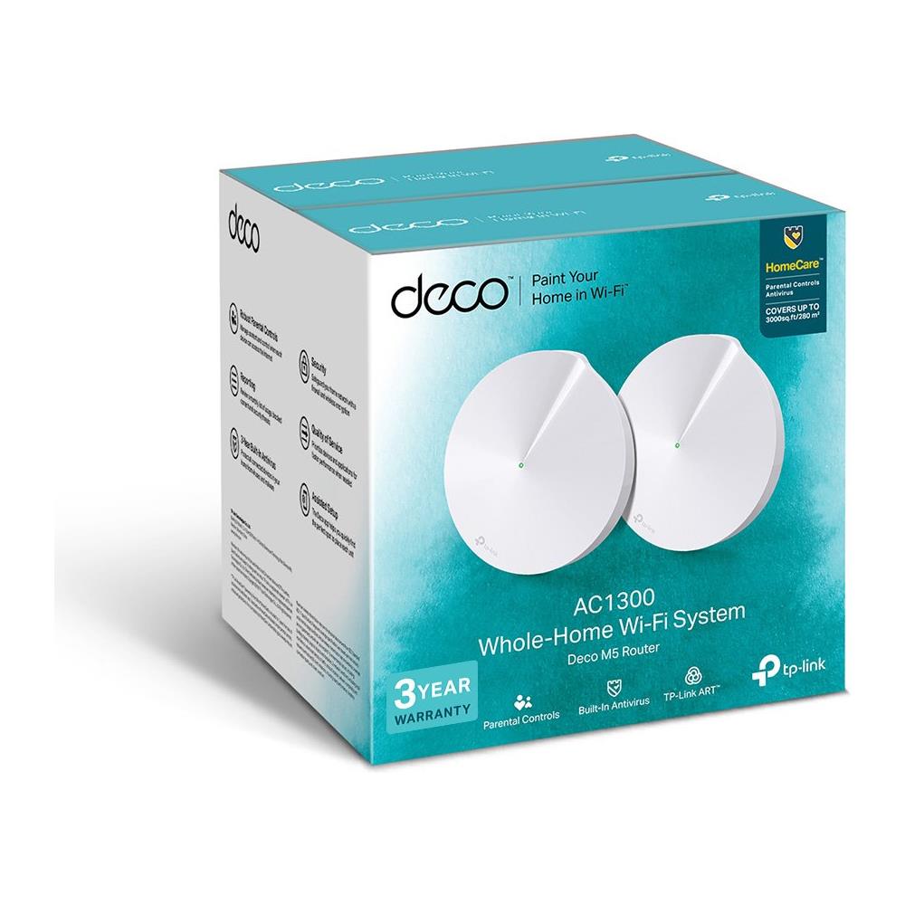 Sistema Wi-Fi Deco M5 AC1300 Dual-band (2.4 GHz / 5 GHz) Gigabit Ethernet Colore Bianco - Foto 3
