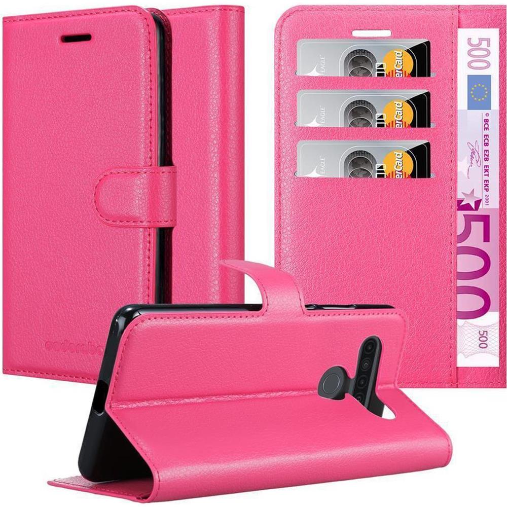 Custodia Compatibile Con Lg K41s In Rosa Vivo - Coperchio Protettiva Con Chiusura Magnetica, Funzione Stand E Tasca Per Le Carte - Foto 1