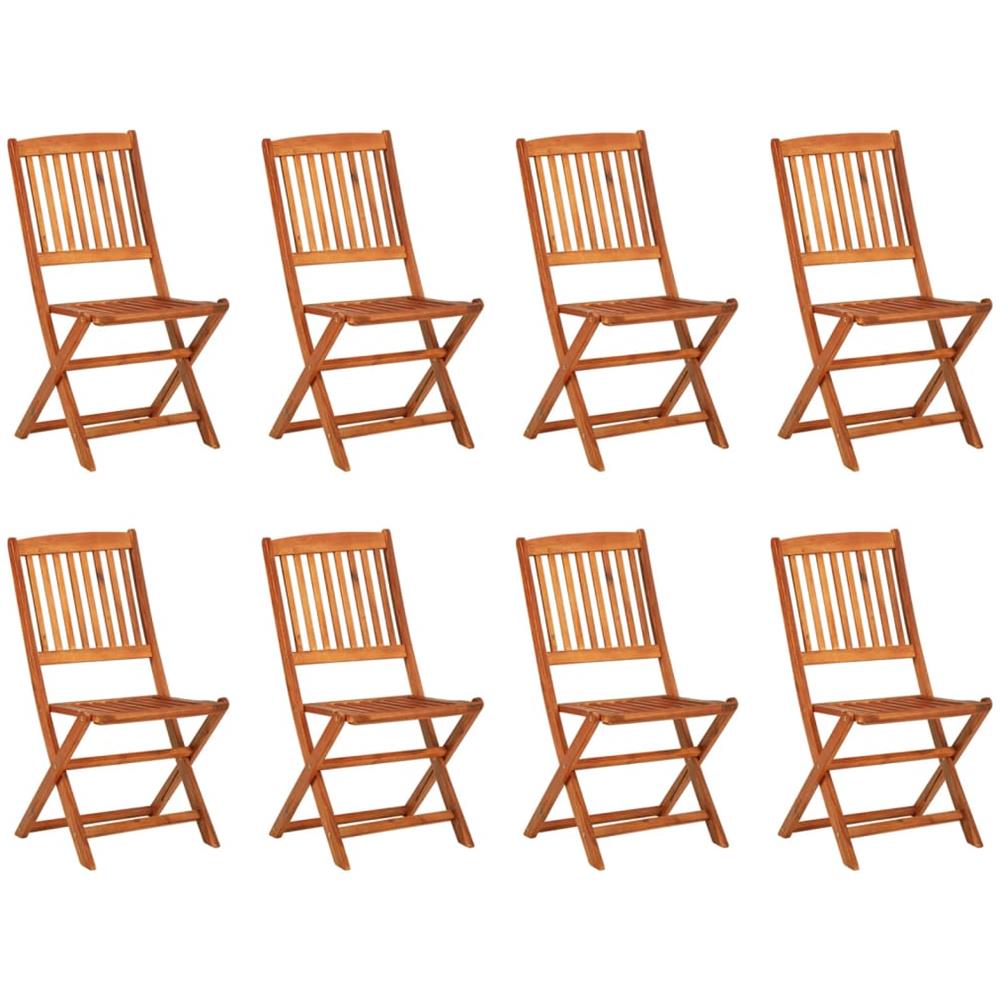 Set da Pranzo da Giardino 9 pz 220x90x75 cm Massello di Acacia - Foto 3