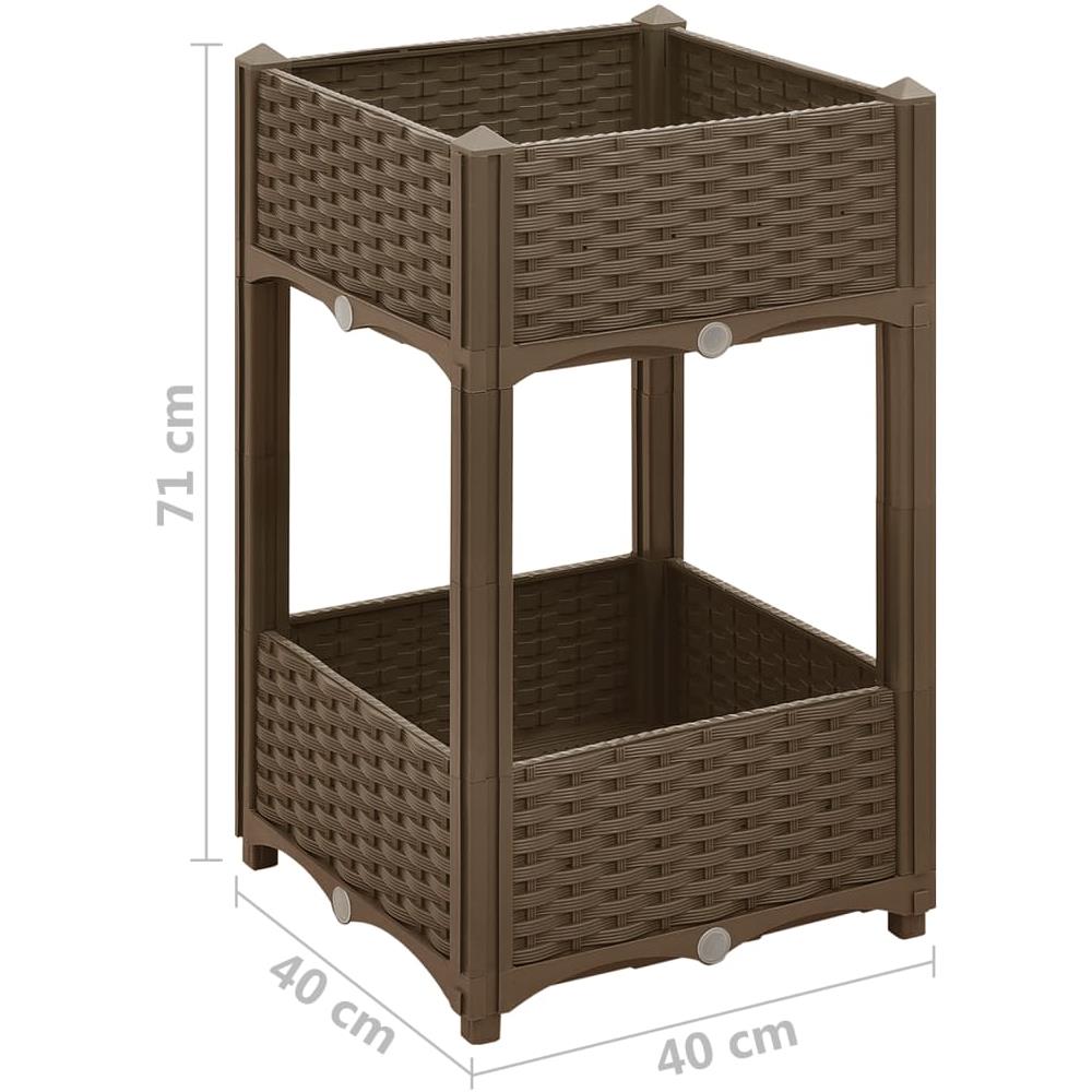 Fioriera Rialzata 40x40x71 Cm In Polipropilene - Foto 4