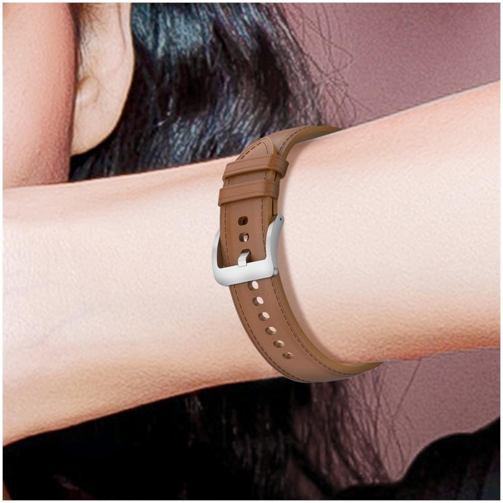Cinturino Pelle Per Galaxy Watch 3 45mm Huawei Watch Gt3 Gt2 46mm Marrone Chiaro - Foto 5