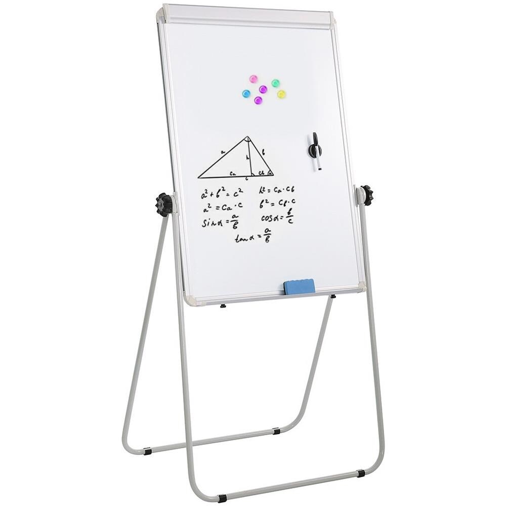 Lavagna Magnetica Bifacciale Flipchart Portatile 70x100 Cm Con Supporto - Foto 1