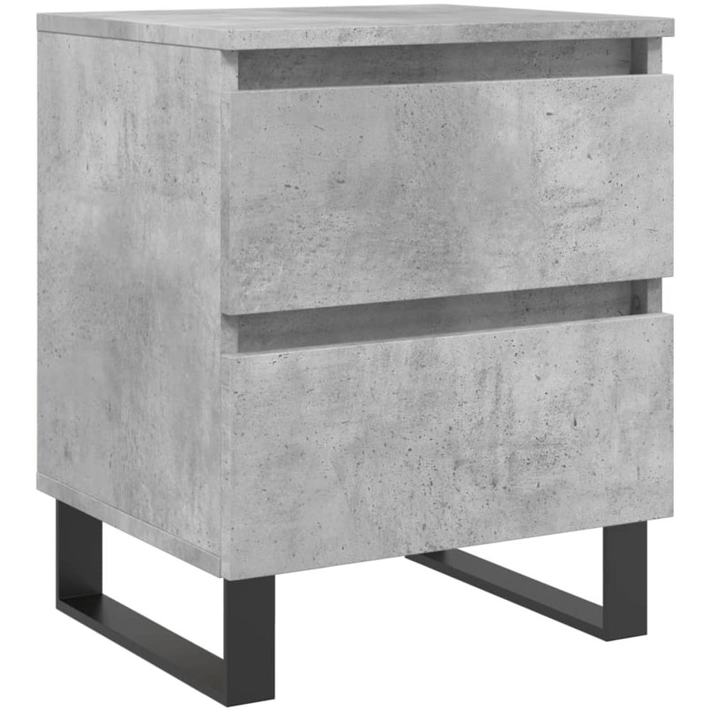 Comodino Grigio Cemento 40x35x50 Cm In Legno Multistrato - Foto 2
