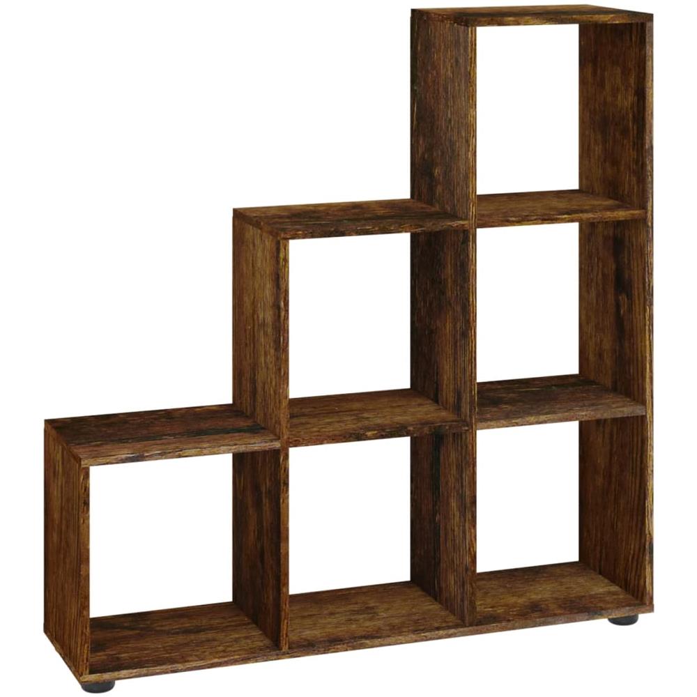 Libreria A Scala Rovere Fumo 107 Cm In Legno Multistrato - Foto 2