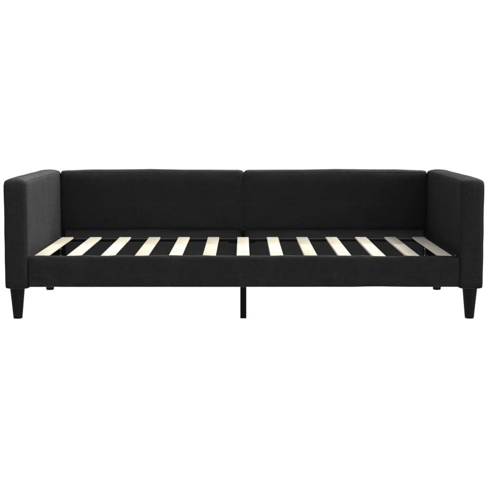 Letto Da Giorno Nero 100x200 Cm In Tessuto - Foto 2