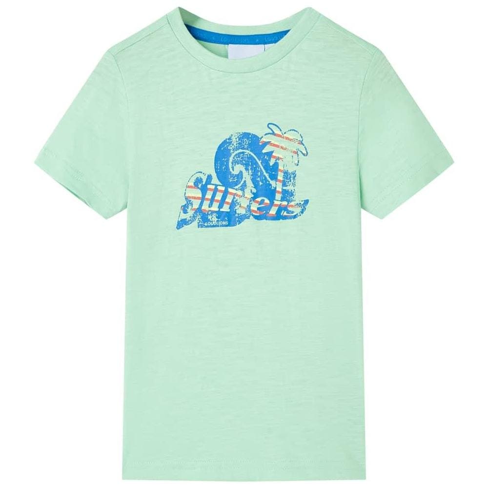 Maglietta da Bambino Verde Chiaro 128 - Foto 1