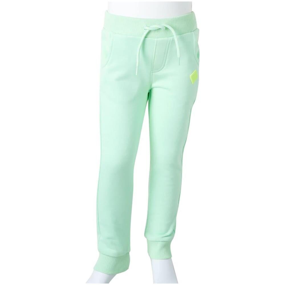 Pantaloni Tuta per Bambini Verde Brillante 140 - Foto 9