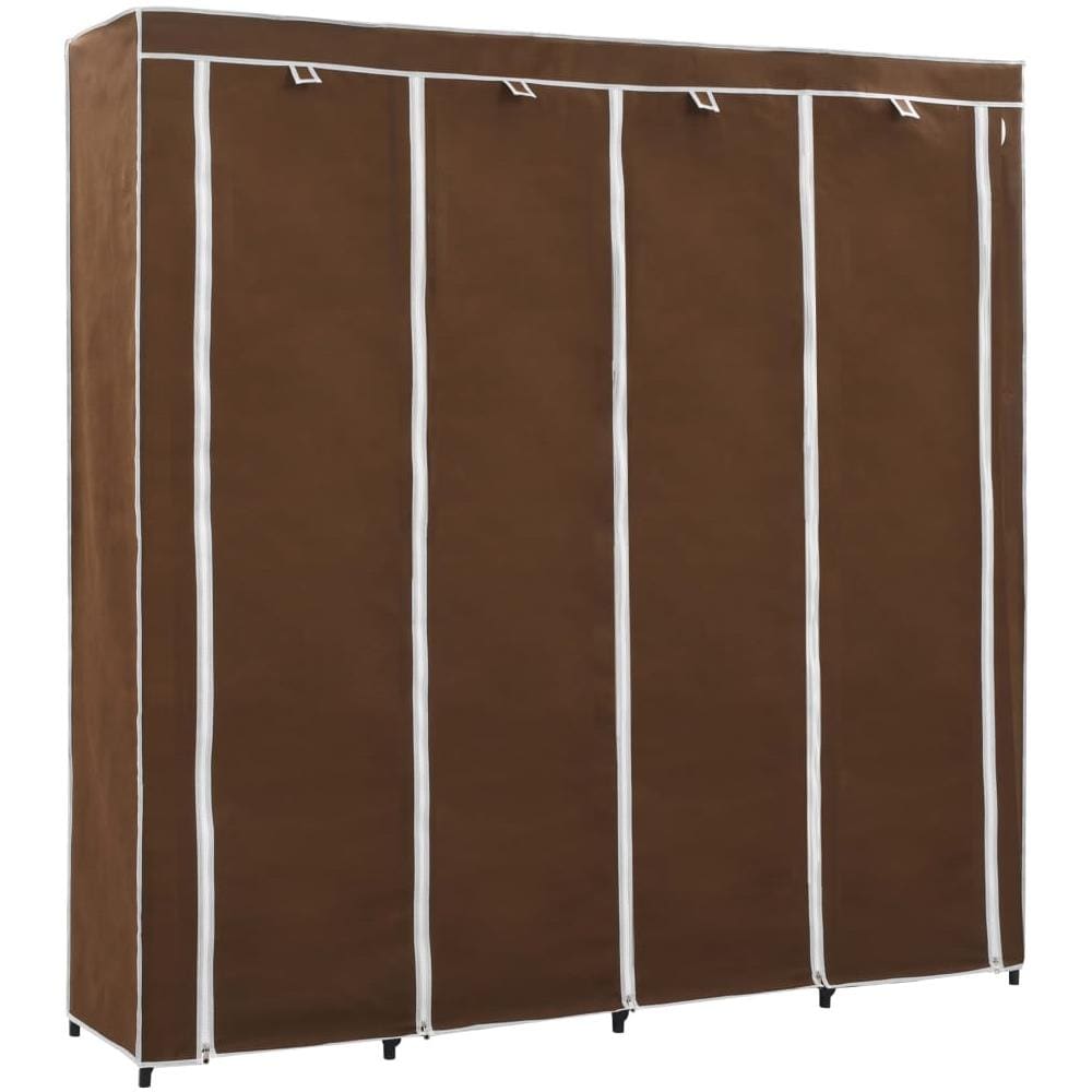 Guardaroba Con 4 Scomparti Marrone 175x45x170 Cm - Foto 2