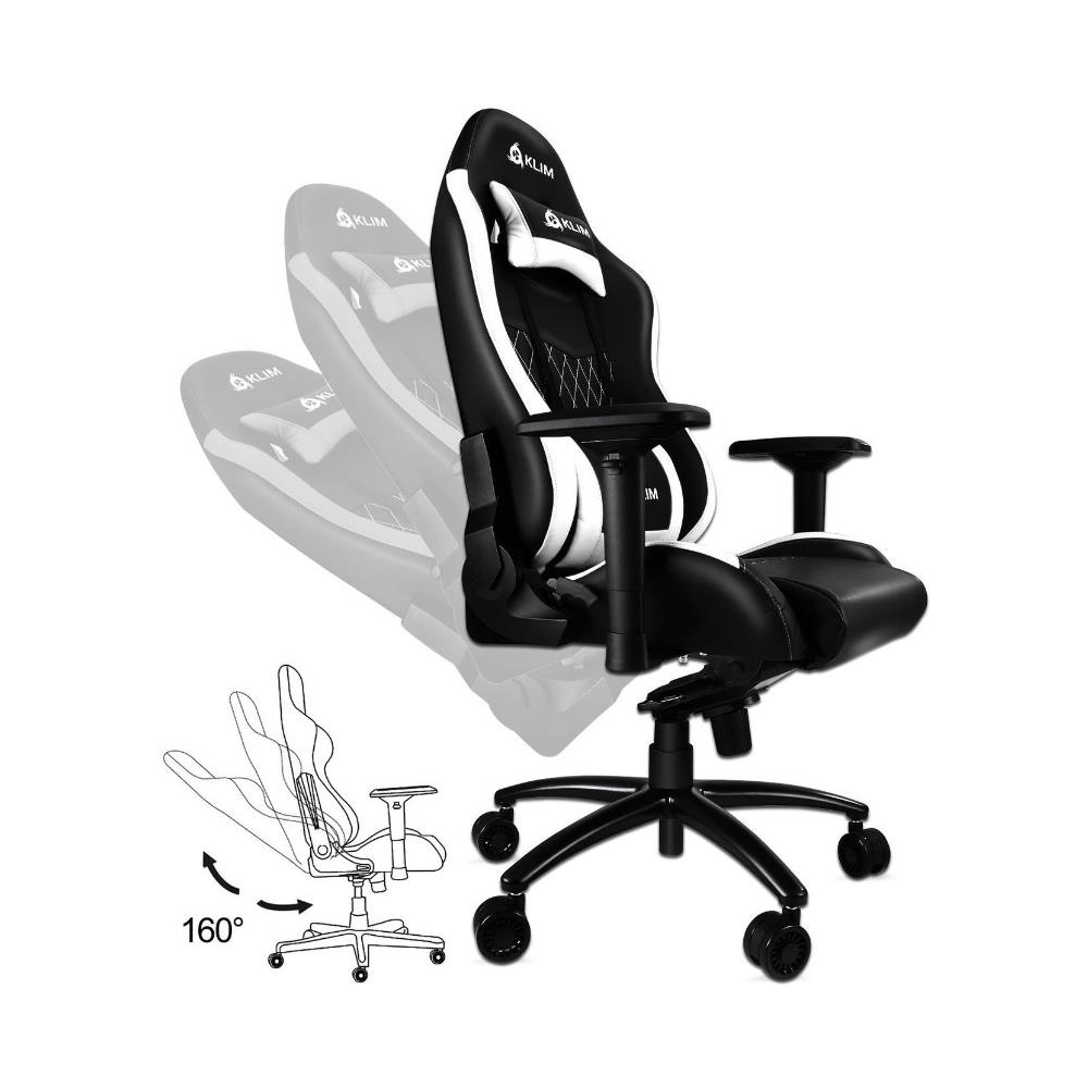 Sedia Gaming eSports in Pelle Sintetica Colore Bianco e Nero  - Foto 2