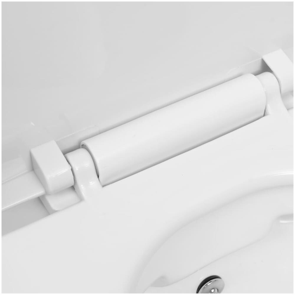 Wc A Muro Senza Bordo Con Sciacquone Nascosto Ceramica Bianco - Foto 2