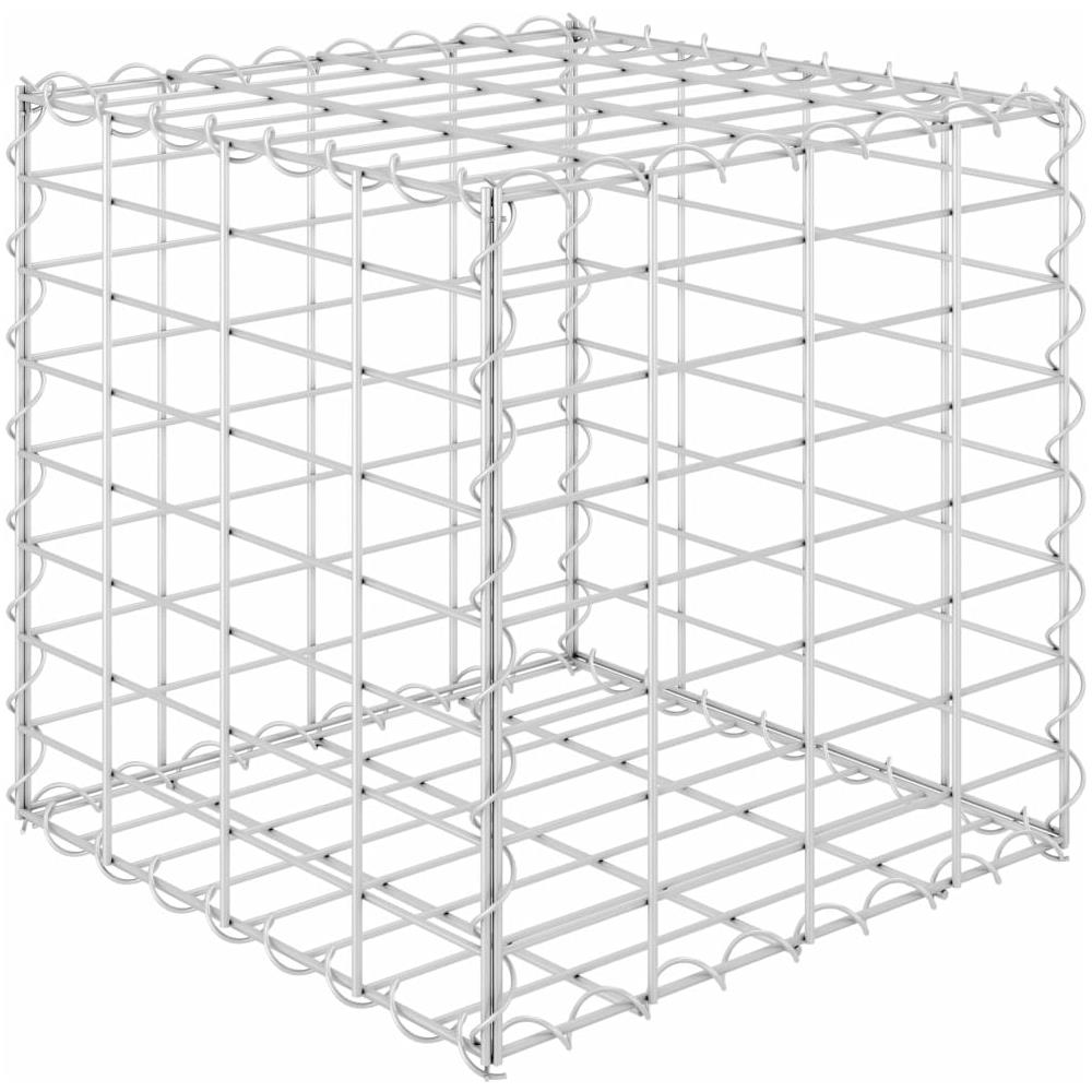 Gabbione Letto Rialzato A Cubo In Filo Di Acciaio 40x40x40 Cm - Foto 2