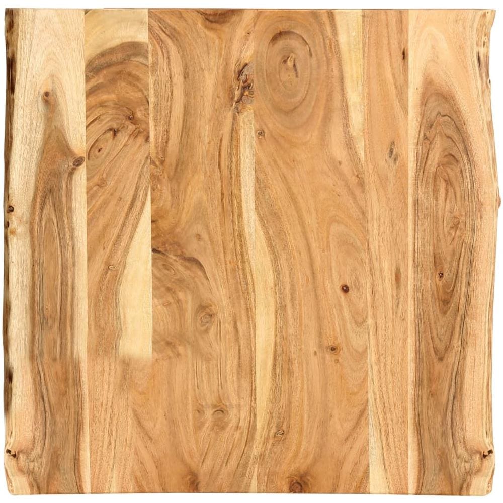 Piano del Tavolo in Legno Massello di Acacia 58x (50-60) x2,5 cm - Foto 1