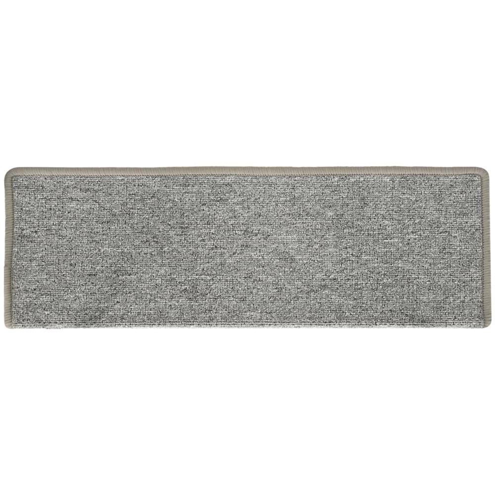 Tappetini per Scale 15 pz 65x21x4 cm Bianchi e Grigi - Foto 2
