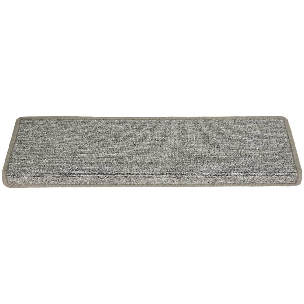 Tappetini per Scale 15 pz 65x21x4 cm Bianchi e Grigi - Foto 5